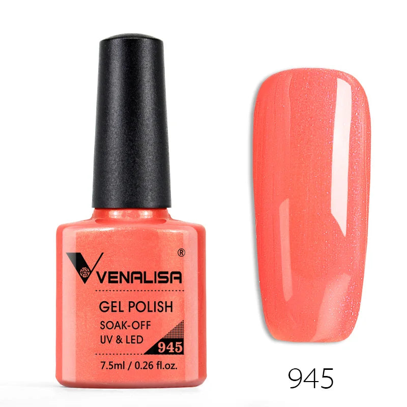 Venalisa 7.5ml Fashion Shiny Soak Off UV Gel Nail Gel Polish Cosmetics Nail Art Manicure Nails Gel Polish Tips Nail Varnish