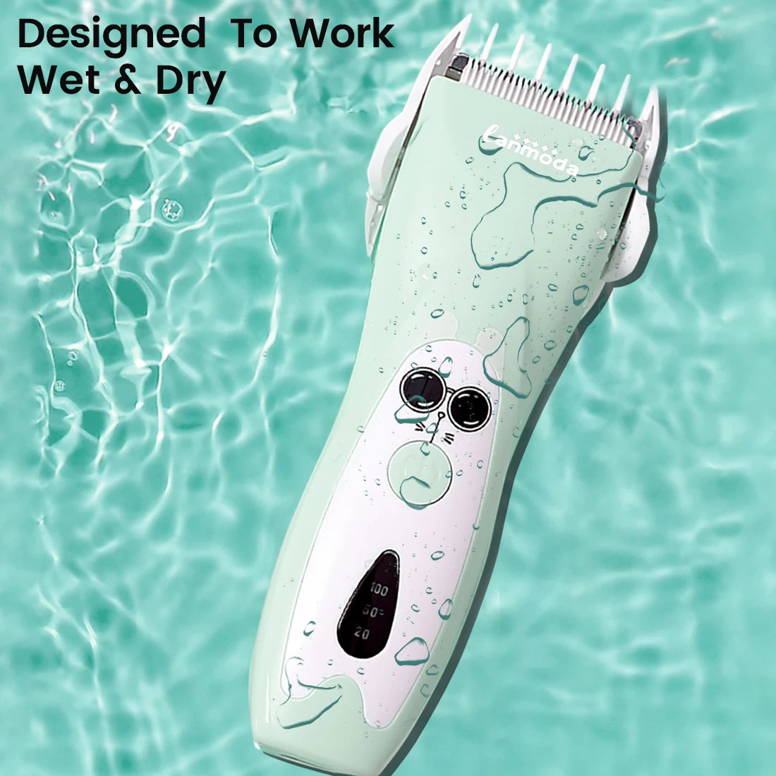 Baby Hair Clipper Quiet Electric Rechargeable Kids Trimmer for Children Grooming Shaver Haircut Machine Ceramic Blade Waterproof