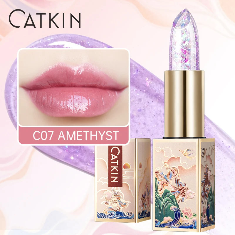 CATKIN Lipstick Colored Lip Balm Moisturizing Long Lasting Anti-Cracking  Repair Nourishing Hydrating  Lips Skin Care