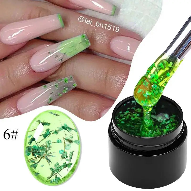 8ML Glitter Gel Nail Polish Shining Mineral Sequins Soak Off UV LED Nail Gel Semi Permanent Nail Art Supplies for Manicure
