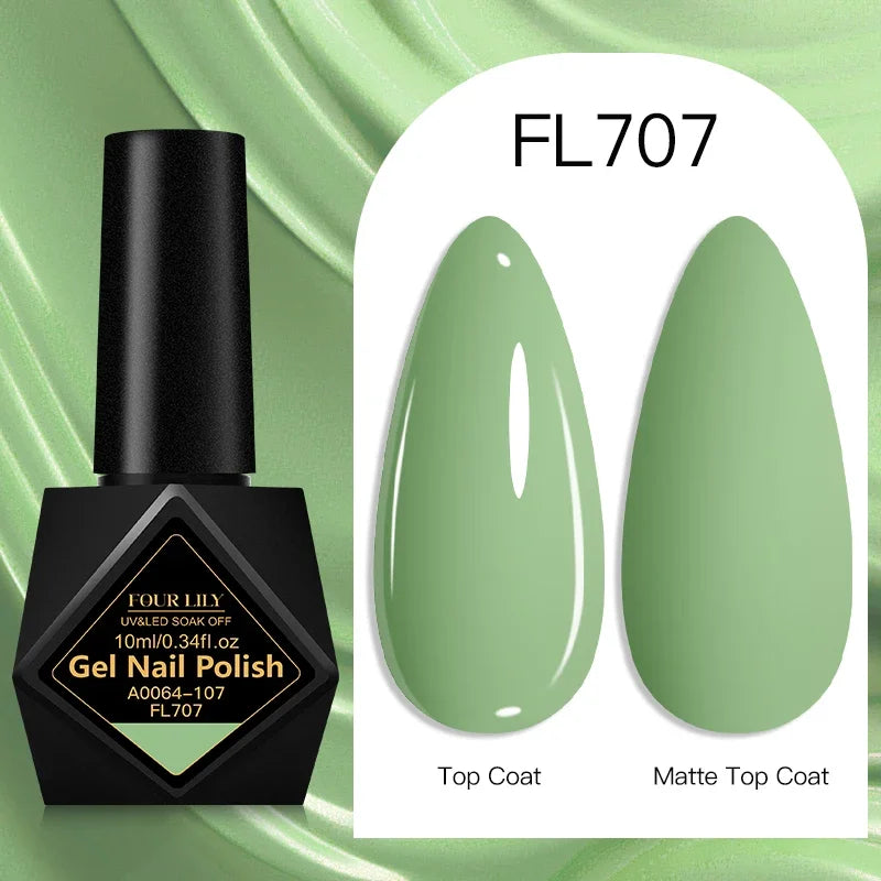 10ml Gel Nail Polish 162 Colors Nail Supplies Vernis Semi Permanent Nail Art Manicure Soak Off LED UV Gel Nail Varnishes Summer