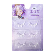 False Eyelashes Cosplay White One-Piece False Eyelashes Natural Thin Band False Eyelashes for Beauty Blogger Makeup Supplies