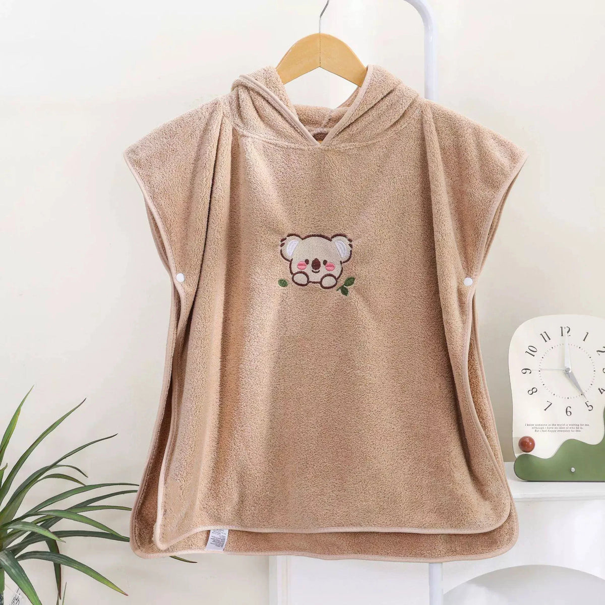 Baby Bath Towel Hooded Winter Warm Soft Coral Velvet Child Bathrobe Cute Cartoon Animal Toddler Sleeping Swaddle Wrap Blanket