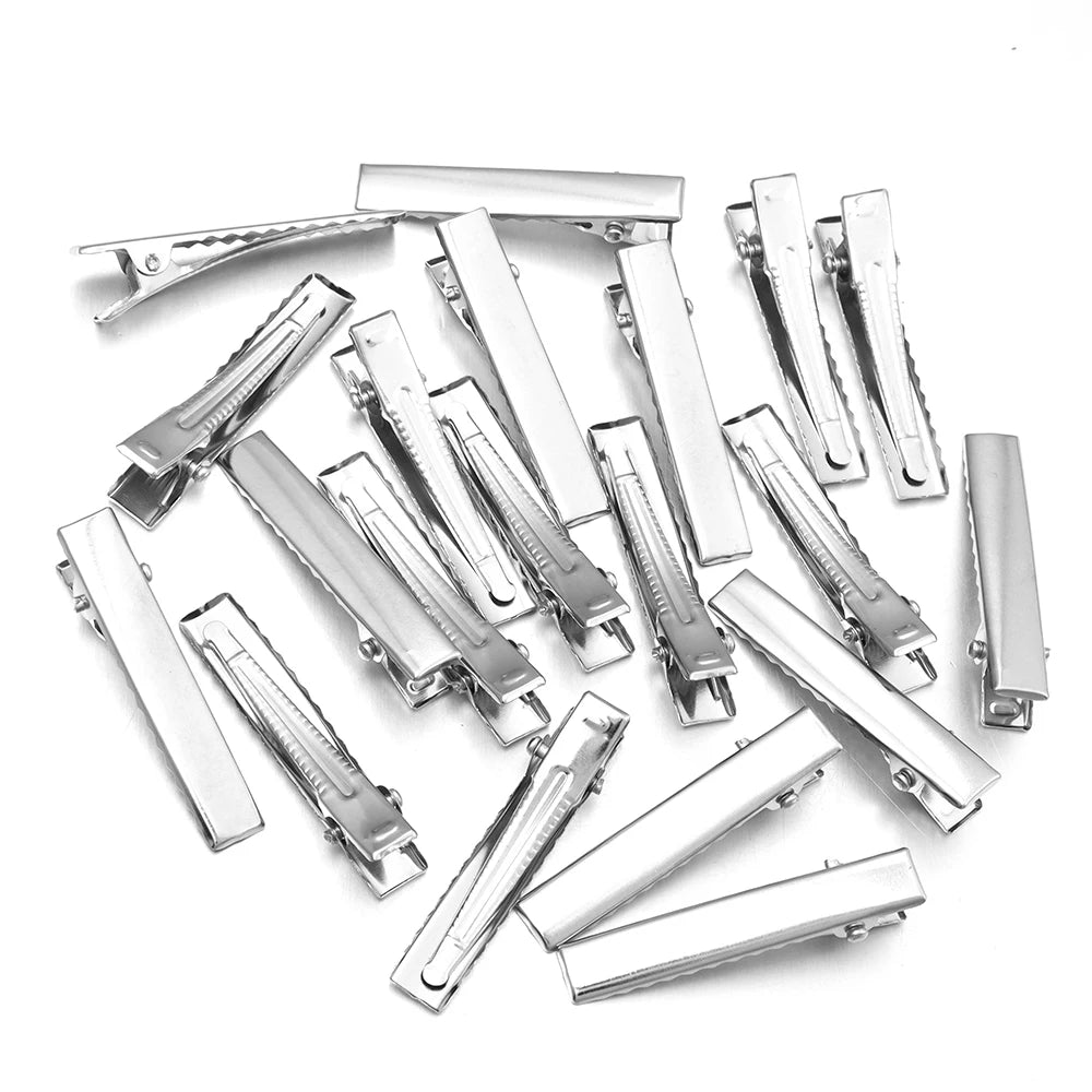 20-50pcs Metal Hair Clips Alligator Clips Hairpins Barrettes For DIY Jewelry Ornament Girls Women Hair Styling Tools Accessories