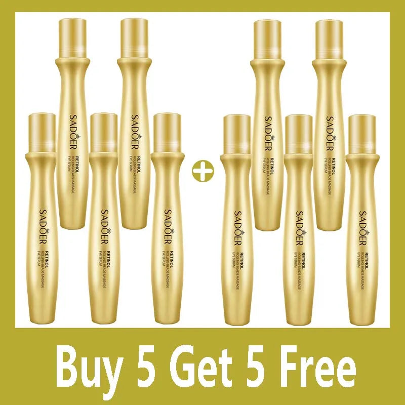 Gold Bright Eye Roller Eye Cream Hydrating Moisturizing Eye Serum  Care Dark Circles Removal Anti Bags