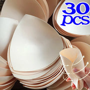2/30Pcs Removable Triangle Sponge Bra Pads for Women Invisible Insert Swimsuit Bikini Breast Enhancers Chest Cup Pad Accessories