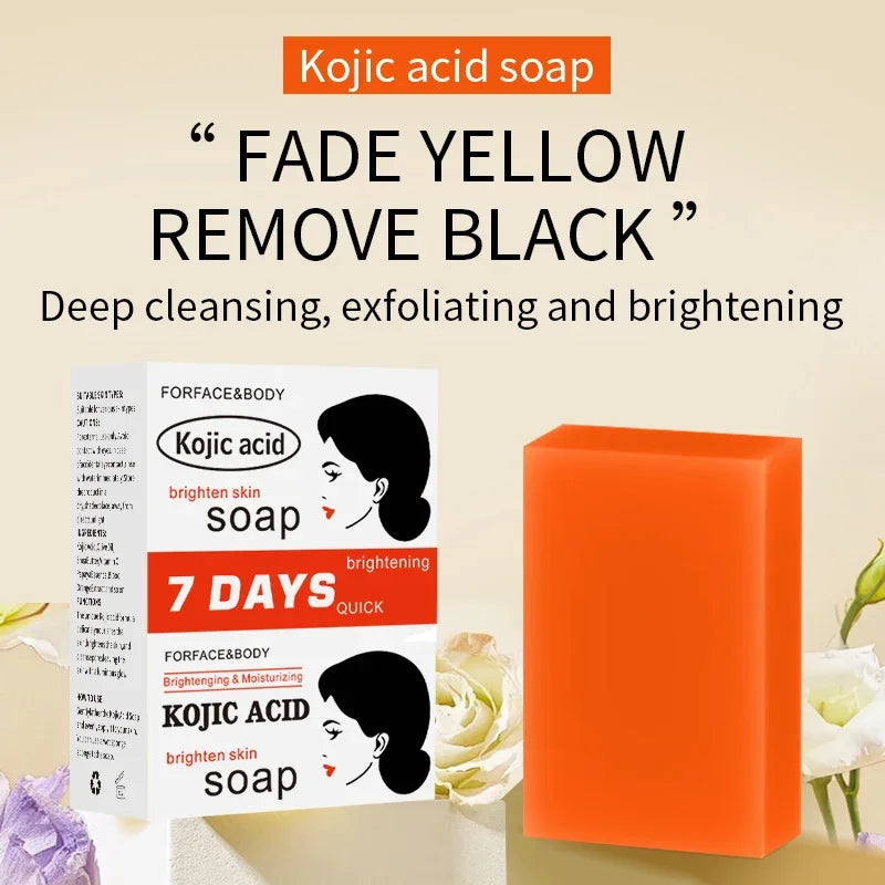 Kojic Acid Soap Skin and Body Soap – Original Kojic Acid, Bar with Coconut & Tea Tree Oil – 100g x 1 Bar