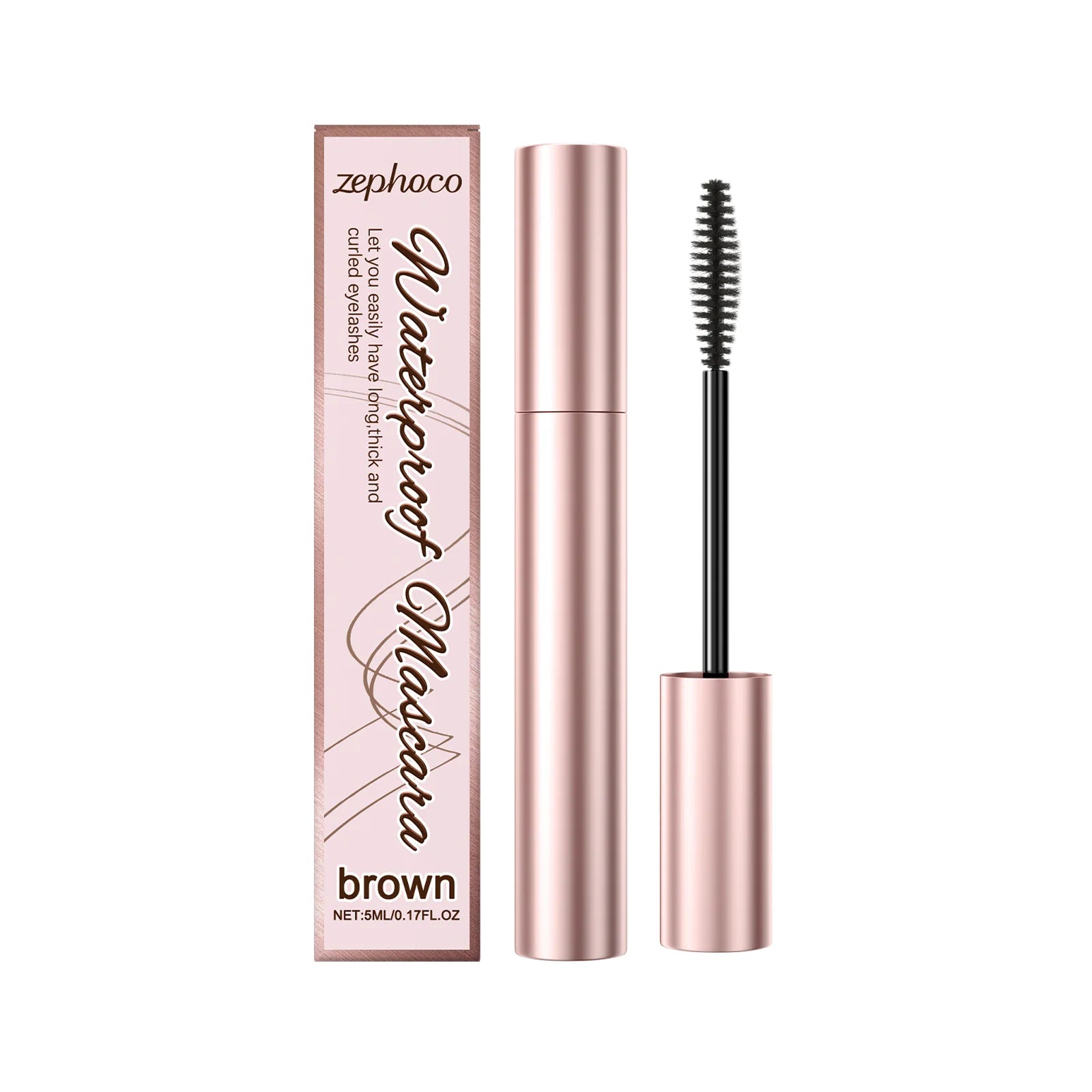 Curling Mascara Eyelashes Black Brown White Natural Lengthening Thick Long Lasting Waterproof Sweatproof Slender Tubing Mascara