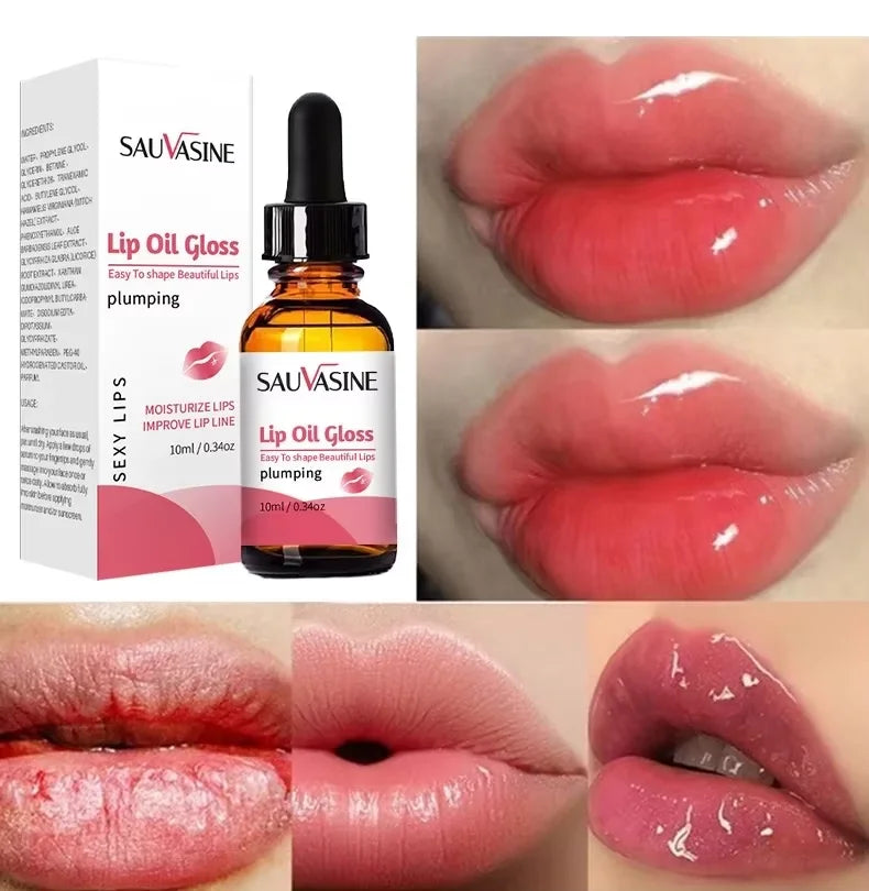 Instant Lip Plumper Serum Lip Plumping Oil Long Lasting Moisturizing Essence Removal Dead Skin Reduce Fine Lines Gloss Lip Care