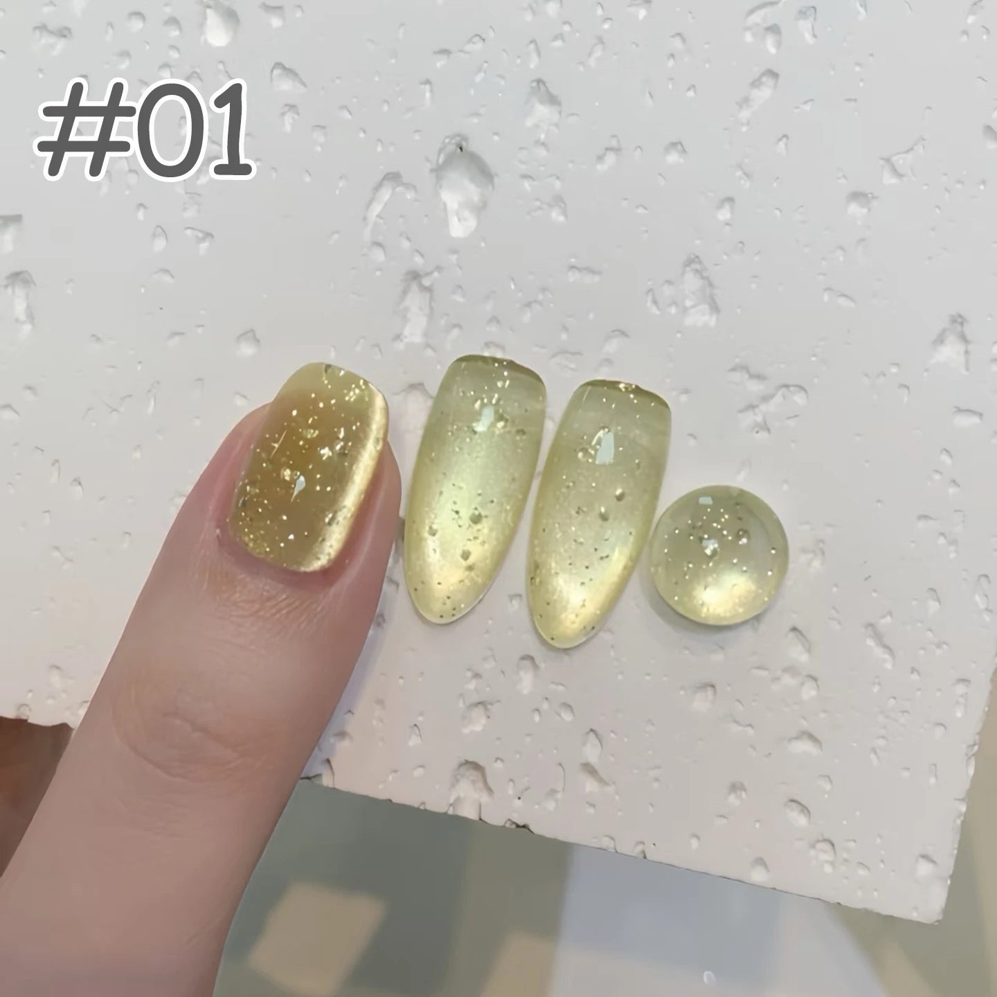 MIANEL 1-6pcs 12ML Summer Night Nail Supplies Shadow Star Sea Series Cat Eye Gel Nail Polish Nail Art Green Nails Blue Nails