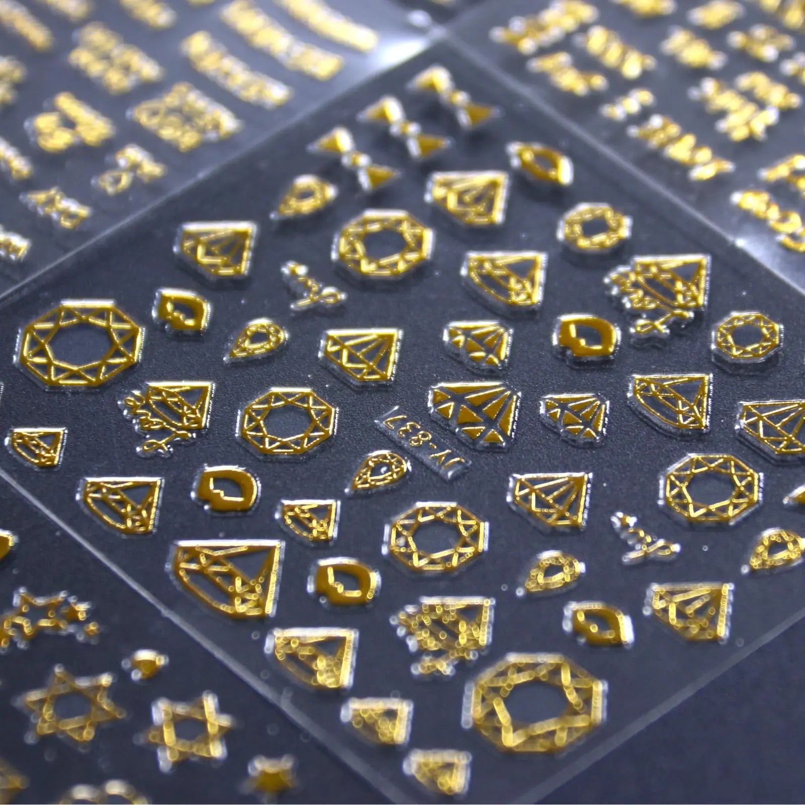 30 Sheets Gold Nail Art Stickers 3D Self-Adhesive Nail Decals Gold Line Star Nail Stickers for Acrylic Nails Gold Leaf