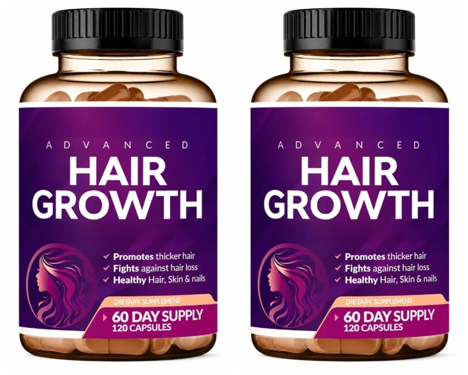 Hair Growth Vitamins for Women Biotin 10000 Mcg Collagen Saw Palmetto Naturally Regrow Skin Nails 60 Day Supply