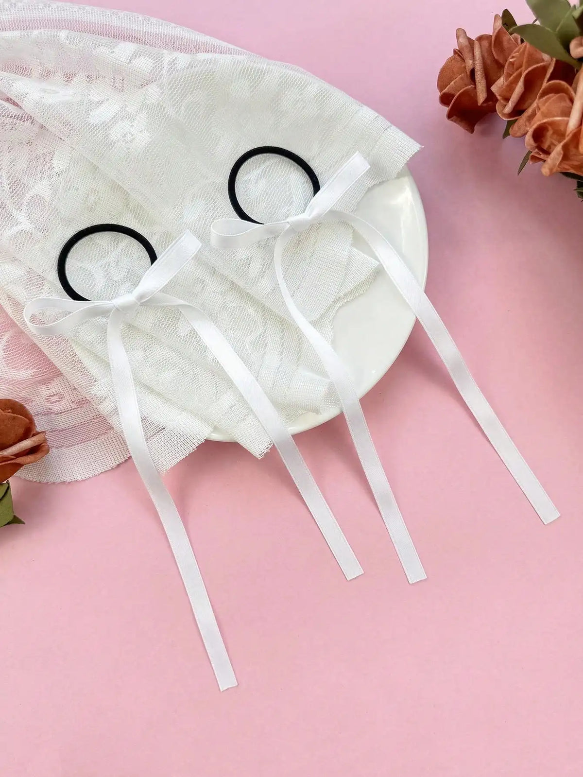 2pcs/set Ladies' fashionable and minimalist new bow headband versatile hair accessory hair clip