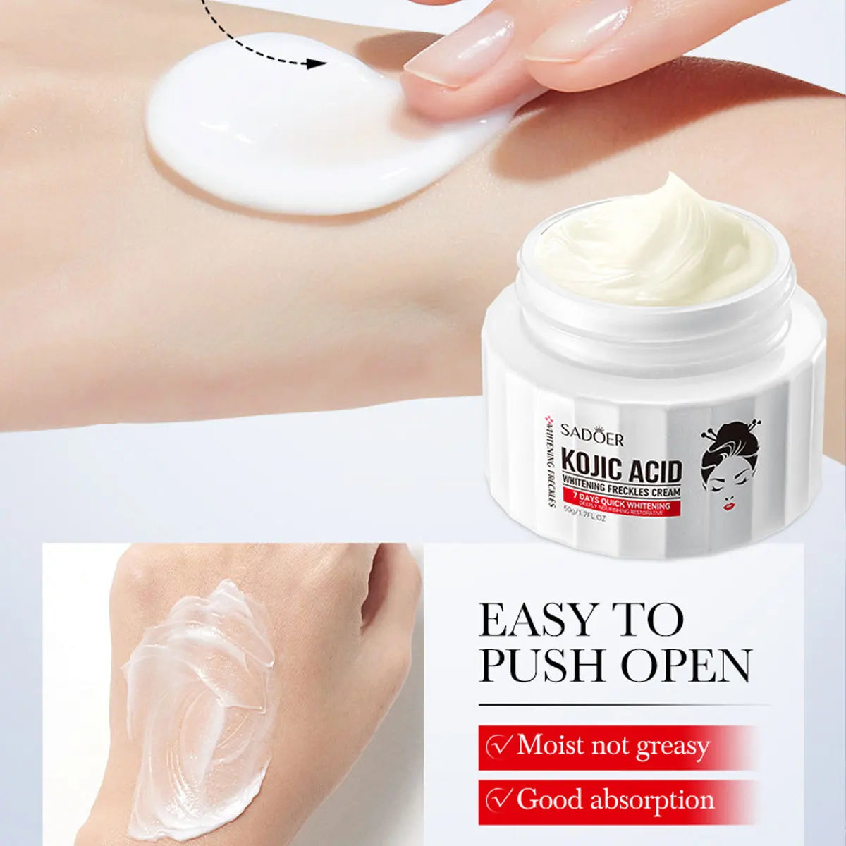 Kojic Acid Whitening&Spot Removing Cream 50g Moisturizing&Brightening face cream