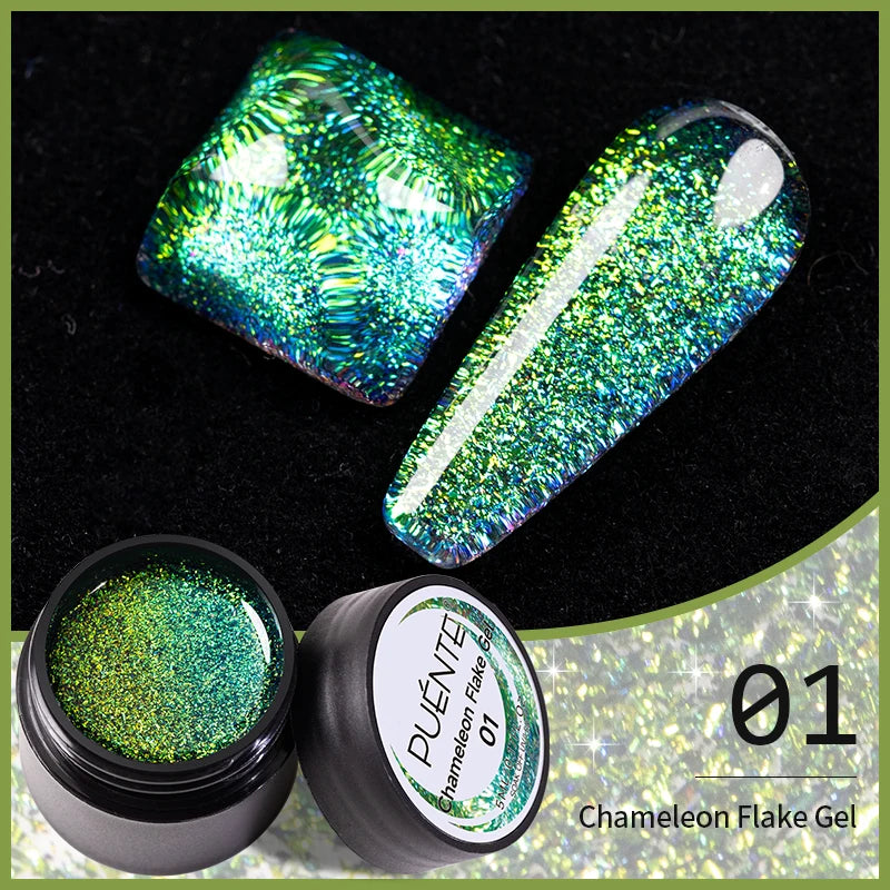 7.5ML Green Crystal Cat Magnetic Gel Nail Polish Shiny Green Glitter Cat Eye Gel For Manicure Soak Off UV Nail Art Varnish