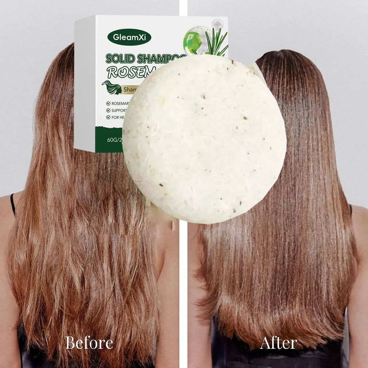 Nourishing and repairing: Rosemary shampoo soap, escorting hair