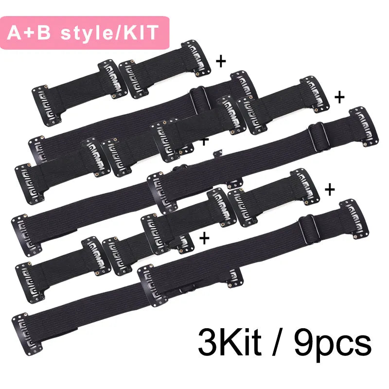 Clip In Elastic Hair Band for Facelift Invisible Anti Wrinkle Stretching Straps Belt Adjustable Face Tigntening Head Bands