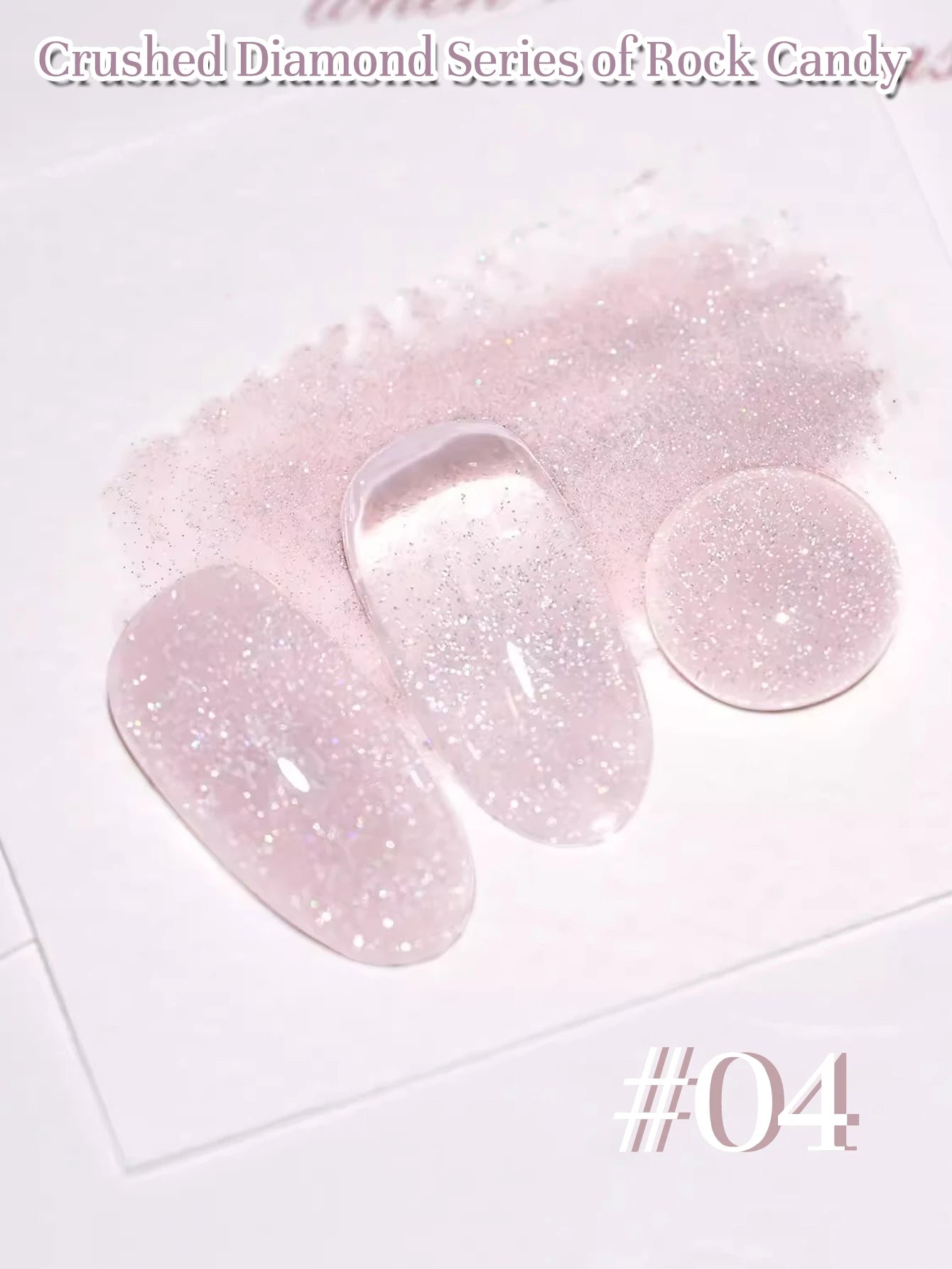 MIANEL 12ML Rock Sugar Crushed Diamond Gel Nail Polish Pink Glitter Nail Polish Top Selling Pink Nails Summer Nails 1-12pcs
