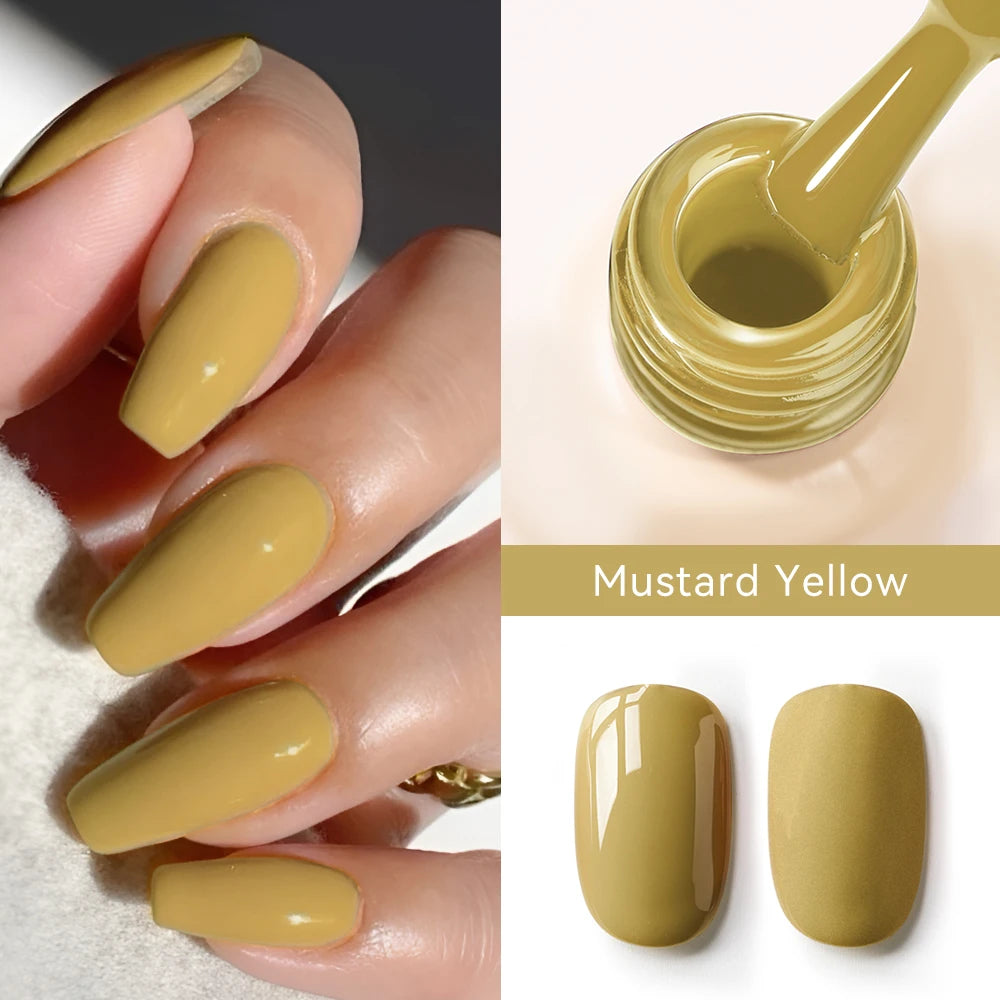 MAYCHAO Cherry Red Gel Nail Polish 12ml Glossy Semi Permanent Soak Off UV LED Frosted Gel Nails Base Painting Varnish