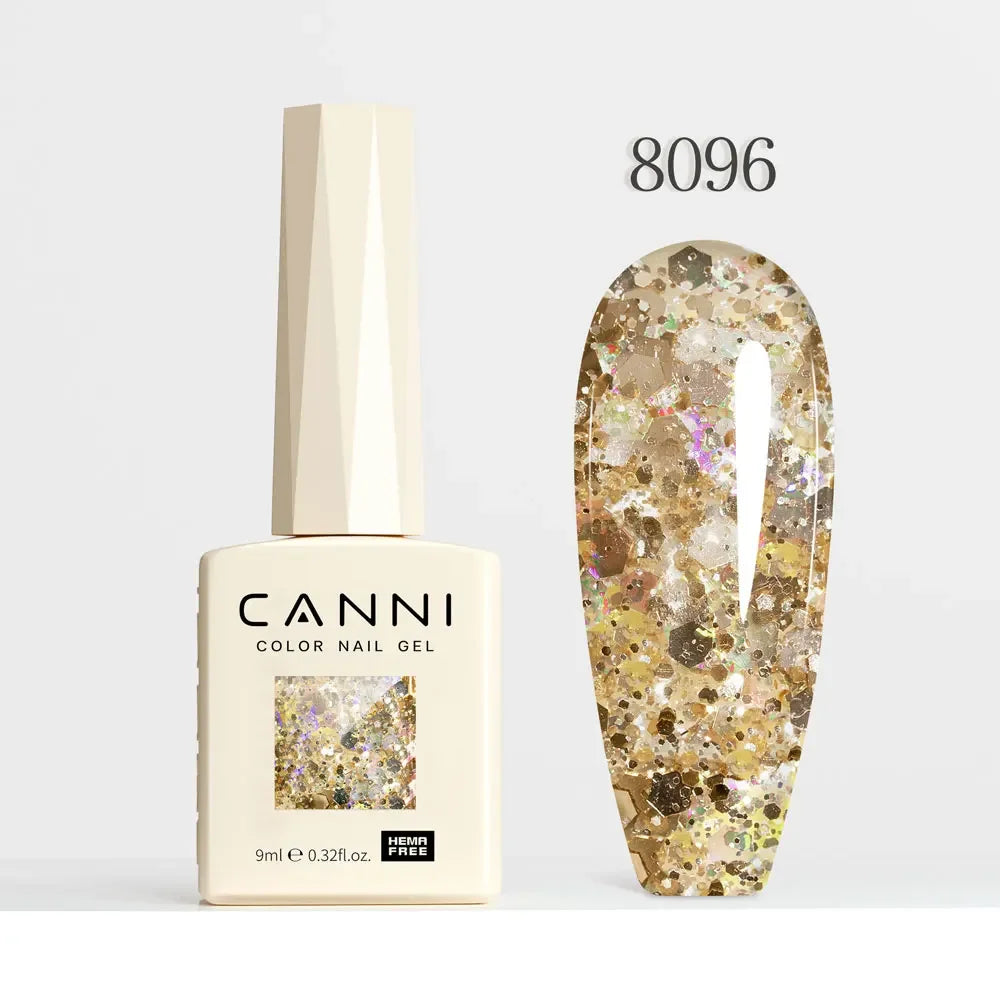 CANNI HEMA TPO FREE Gel Nail Polish Galaxy Cat Eye Gel Magnet Glitter Diamond Sparkle Gorgeous Color Soak Off UV LED Gel Lacquer