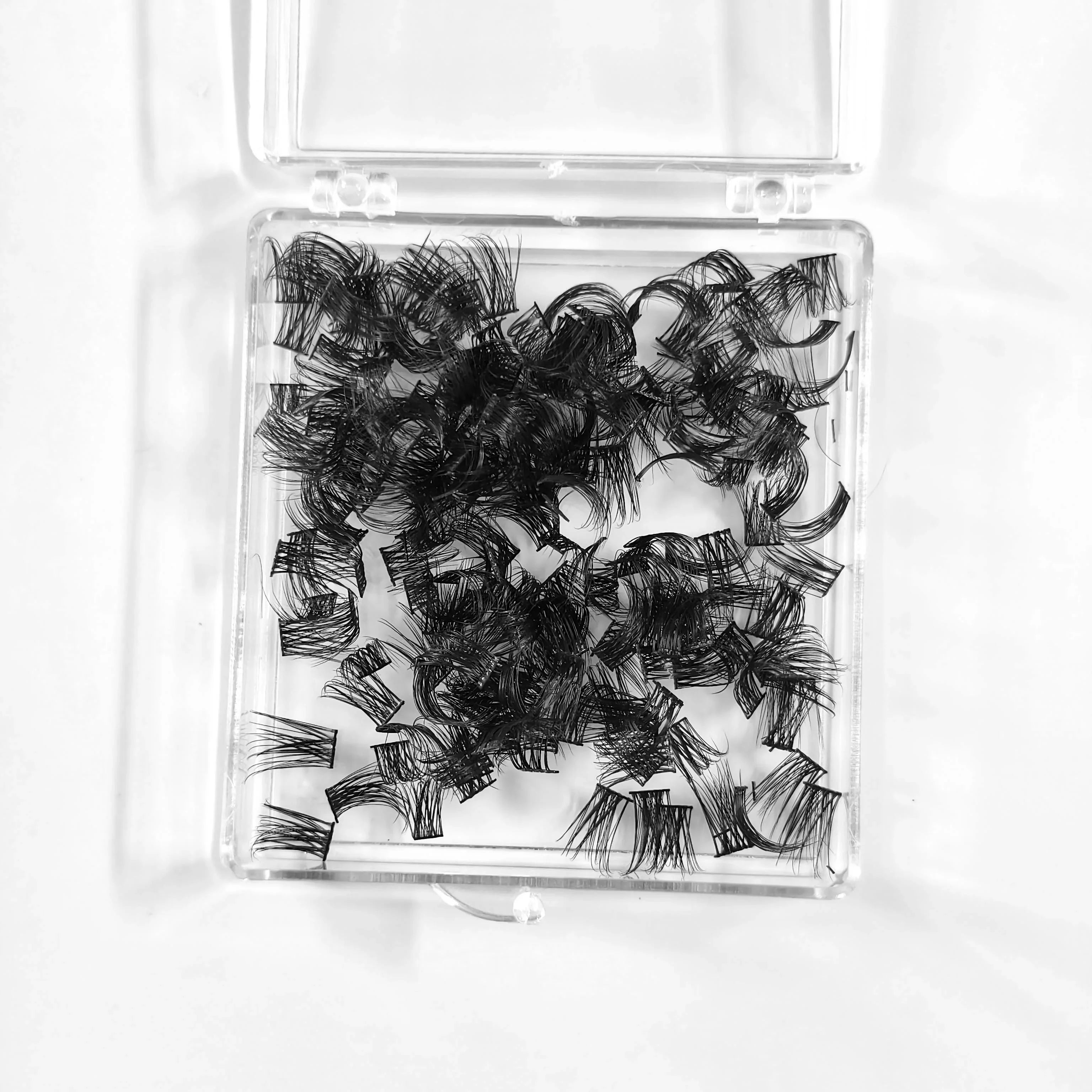 Cluster Lashes 100PCS DIY Individual Segmented Eyelashes Natural Mink Eyelash Extension False Eyelash Single Premade Fan