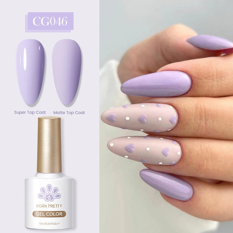 BORN PRETTY 10ml 24 Colors Gel Polish Green Purple Pink Nail Supplies Semi Permanent Varnish UV LED Soak Off Nail Long-Lasting