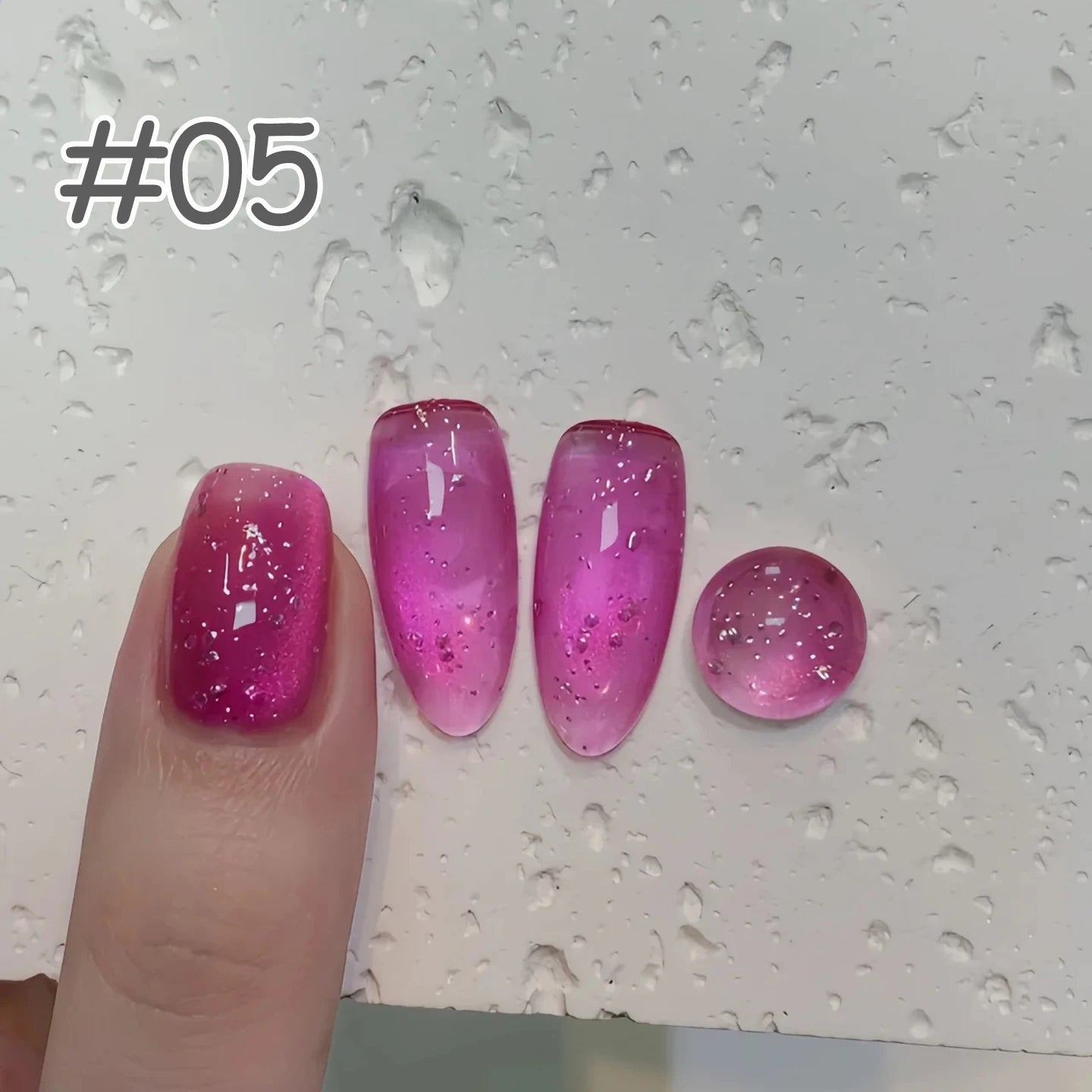 MIANEL 1-6pcs 12ML Summer Night Nail Supplies Shadow Star Sea Series Cat Eye Gel Nail Polish Nail Art Green Nails Blue Nails
