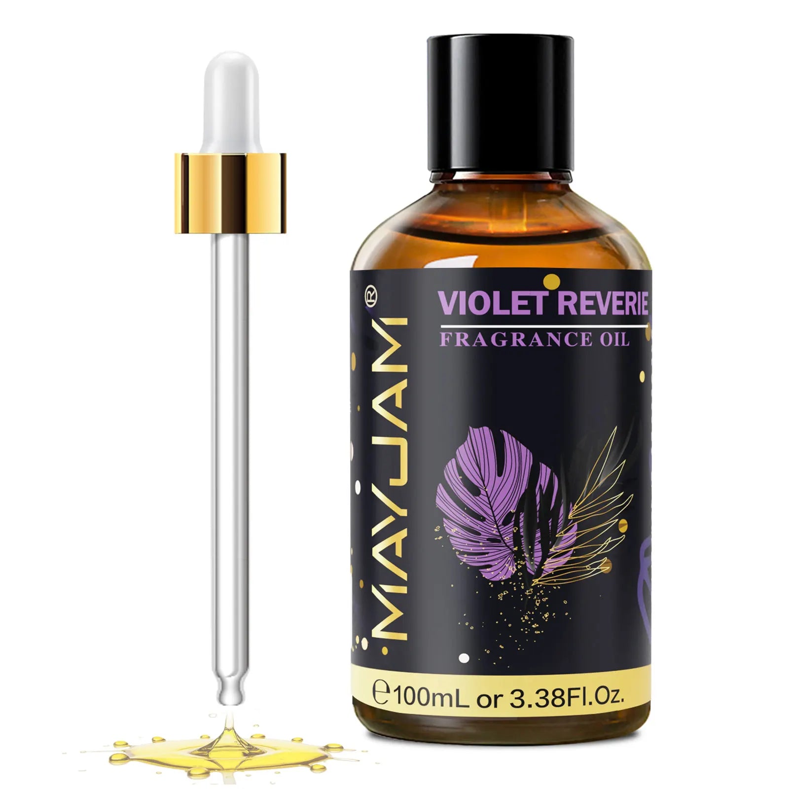 MAYJAM 100ml Fragrance Oils with Dropper For Humidifier Car Diffuser White Musk Bubble Gum Sea Breeze Freesia Baby Powder