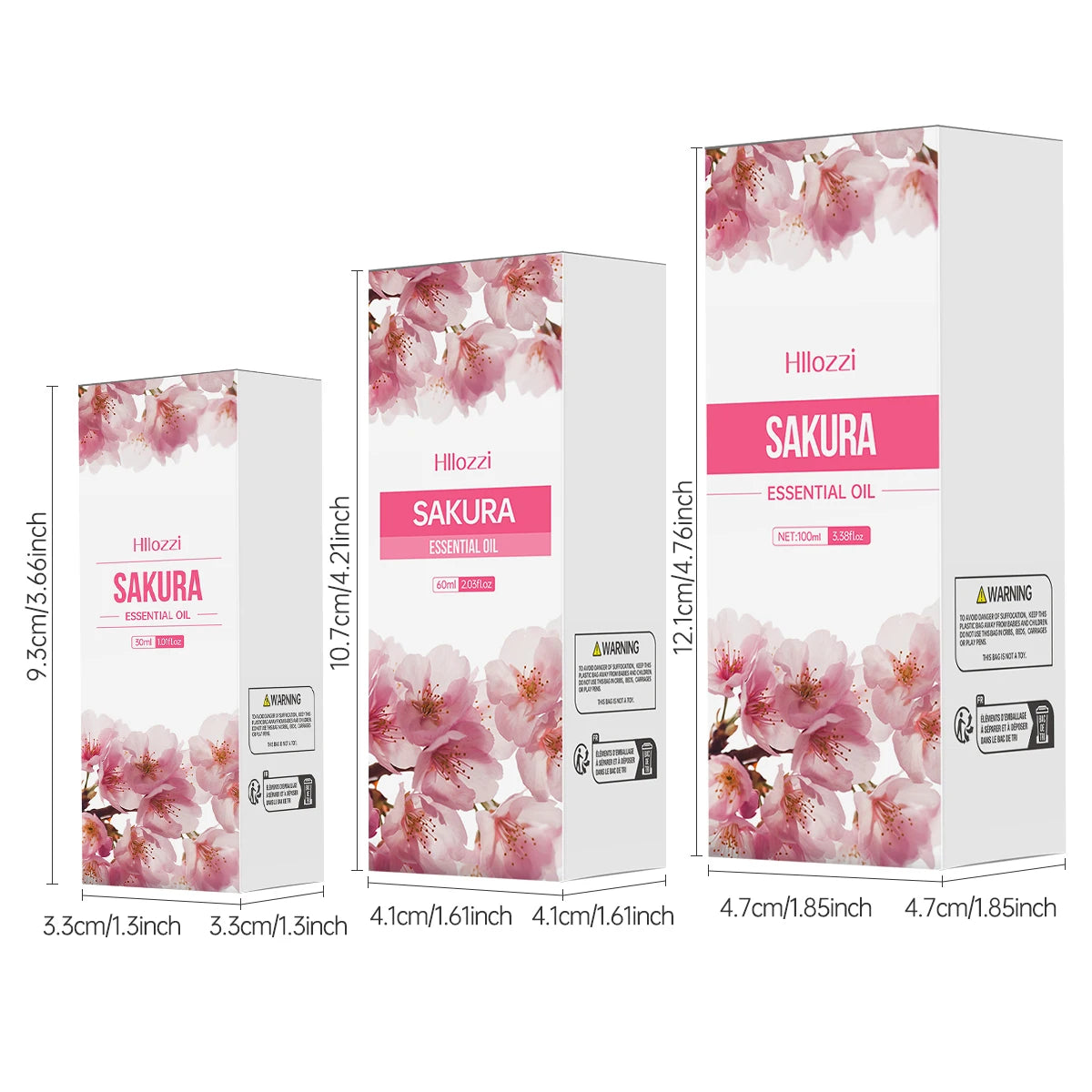 100ml/60ml/30ml Cherry Blossom Essential Oil is suitable for facial skin care, body care, aromatherapy, aromatherapy essential o