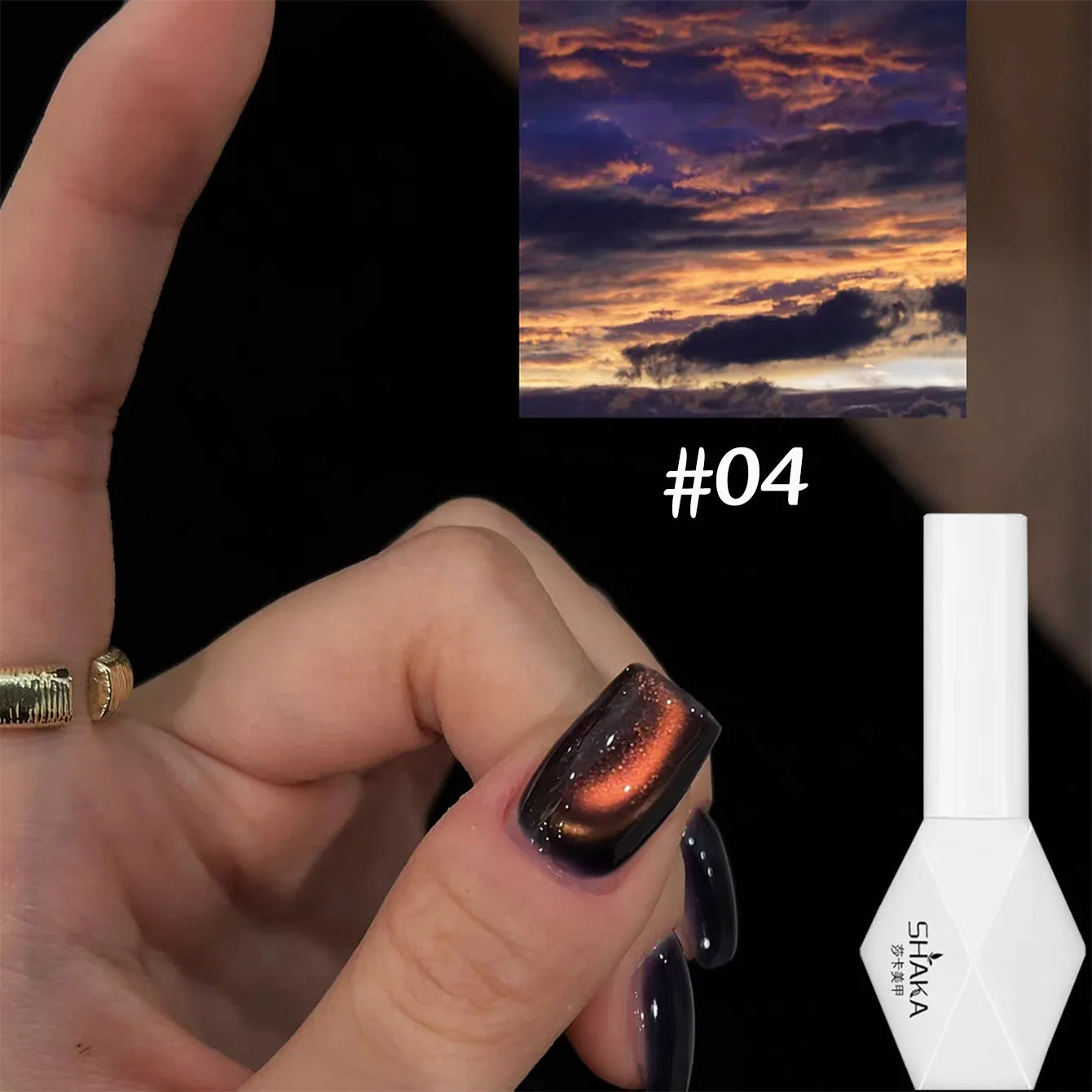 WS 10ML Sunlight Cat Eye Gel Nail Polish Autumn Winter Whitening Wine Red Color Light Sunset Glow Cat Eye Glass Beads Nail Atr