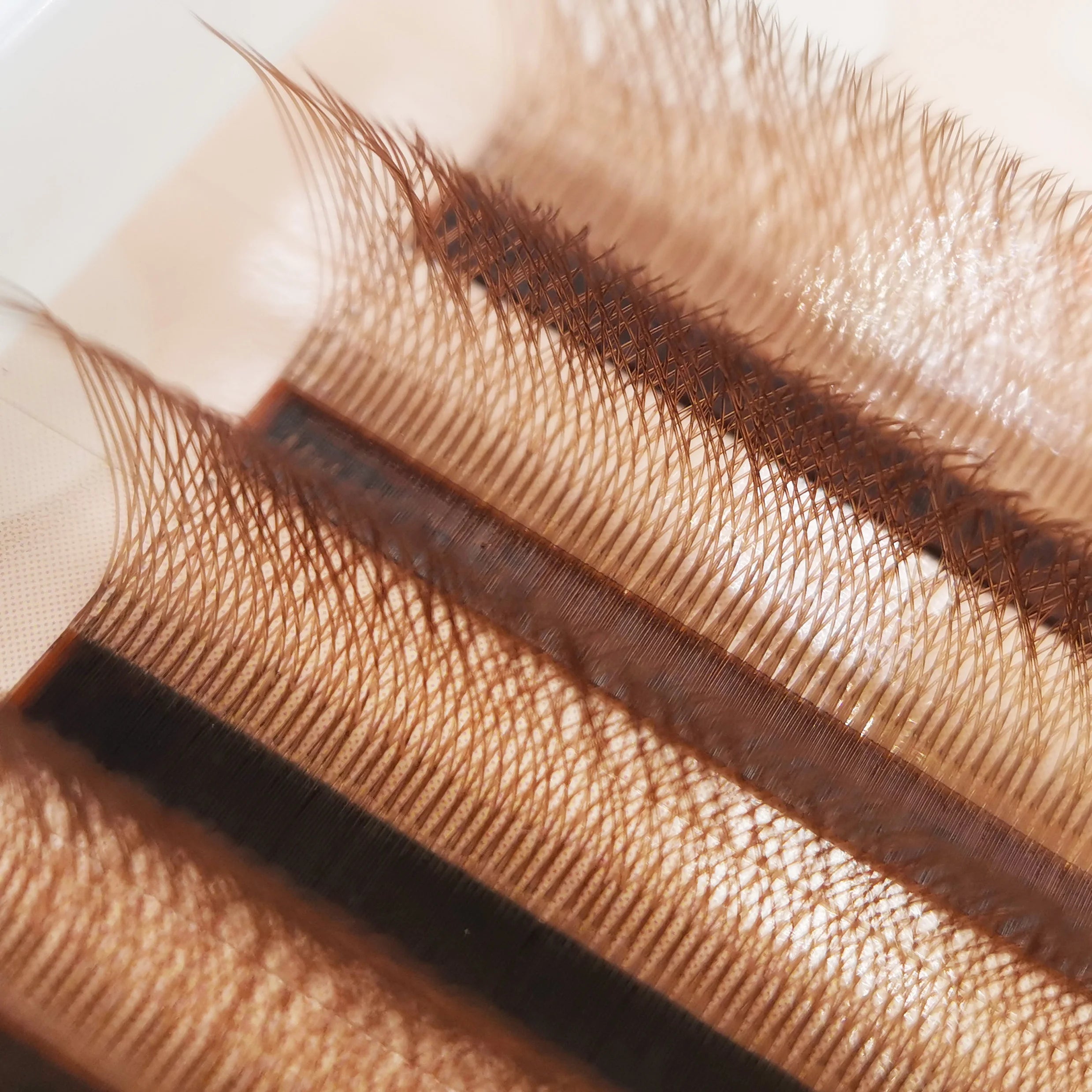Supmacio Brown 7mm YY Shape Lash Extensions C/D Curl 2D Brown Y Eyelashes Double Tips For Lashes Artist