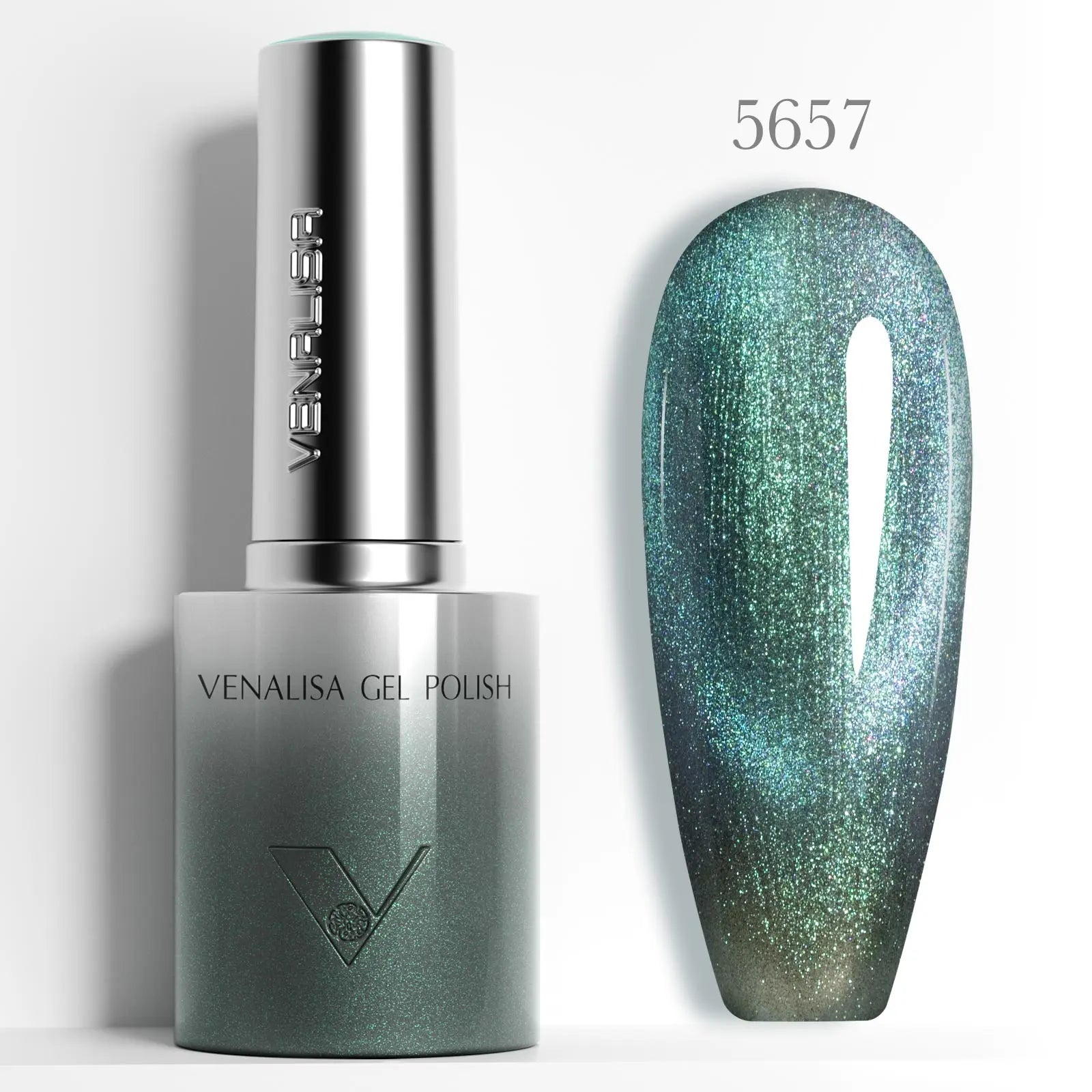 Venalisa 10ml Hema & TPO Free Ultra Cat Eye Effect Nail Gel Polish Soak Off UV LED Long Wear Sparkle Bling Gel Varnish