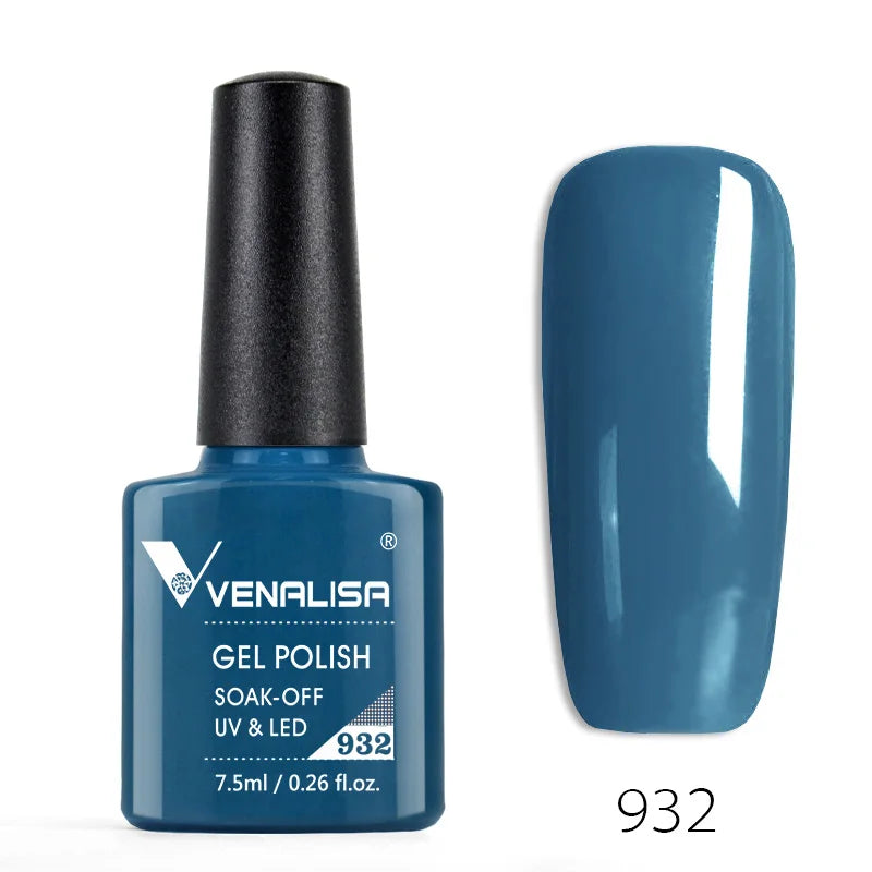 Venalisa 7.5ml Fashion Shiny Soak Off UV Gel Nail Gel Polish Cosmetics Nail Art Manicure Nails Gel Polish Tips Nail Varnish