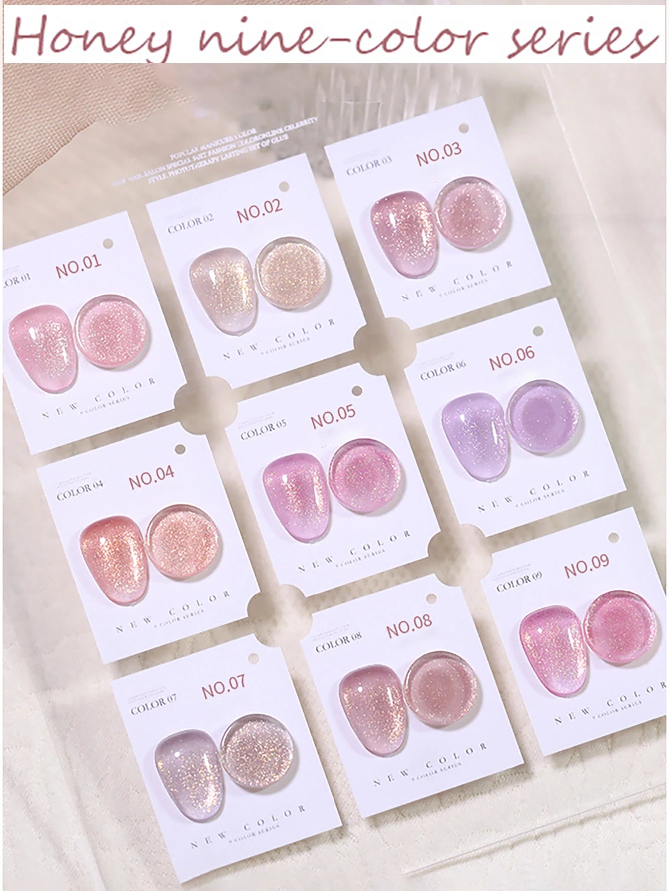 SHAKA 1-12pcs Autumn Winter Popular Whitening Nail Art Fine Glitter Gel Nail Polish Dreamy Pearl Fairy Glitter Gel Nail Supplies