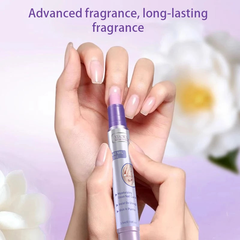 3-in-1 Nail Care Oil Essence Pen, a Transparent, Quick-Drying Nourishing Essence That Strengthens and Prevents Breakage, Deeply Nourishes the Nail Bed, Prevents Hangnails, Repairs Cuticles, Removes Dead Skin, Moisturizes and