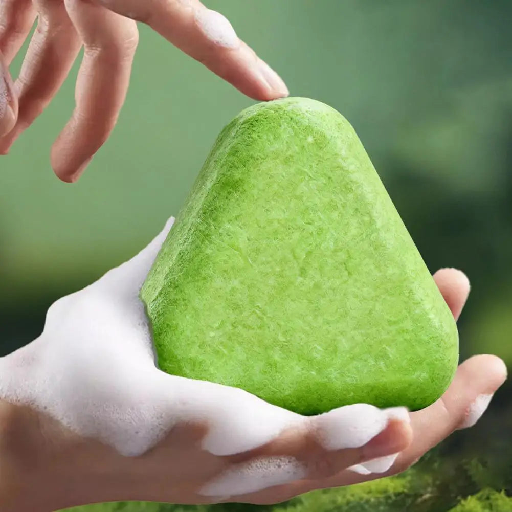 Natural Herbal Shampoo Soap Usman Grass Handmade Soap Hair Nourishing, Oil Control, Strengthen Hair Root Solid Shampoo