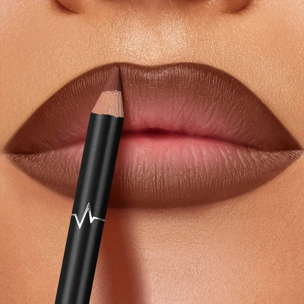 PUDAIER 6 color Waterproof Matte Lip Liner Pencil Set, Long Lasting Smudge-Proof Non-Transfer, Highly Pigmented Lip Contour