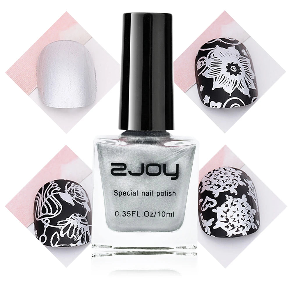 10ML Stamping Nail Polish Colorful Nail Printing UV Gel Varnish Soak Off Oil Stamp for Nails Hybrid Fast Dry Nail Polish Lacquer