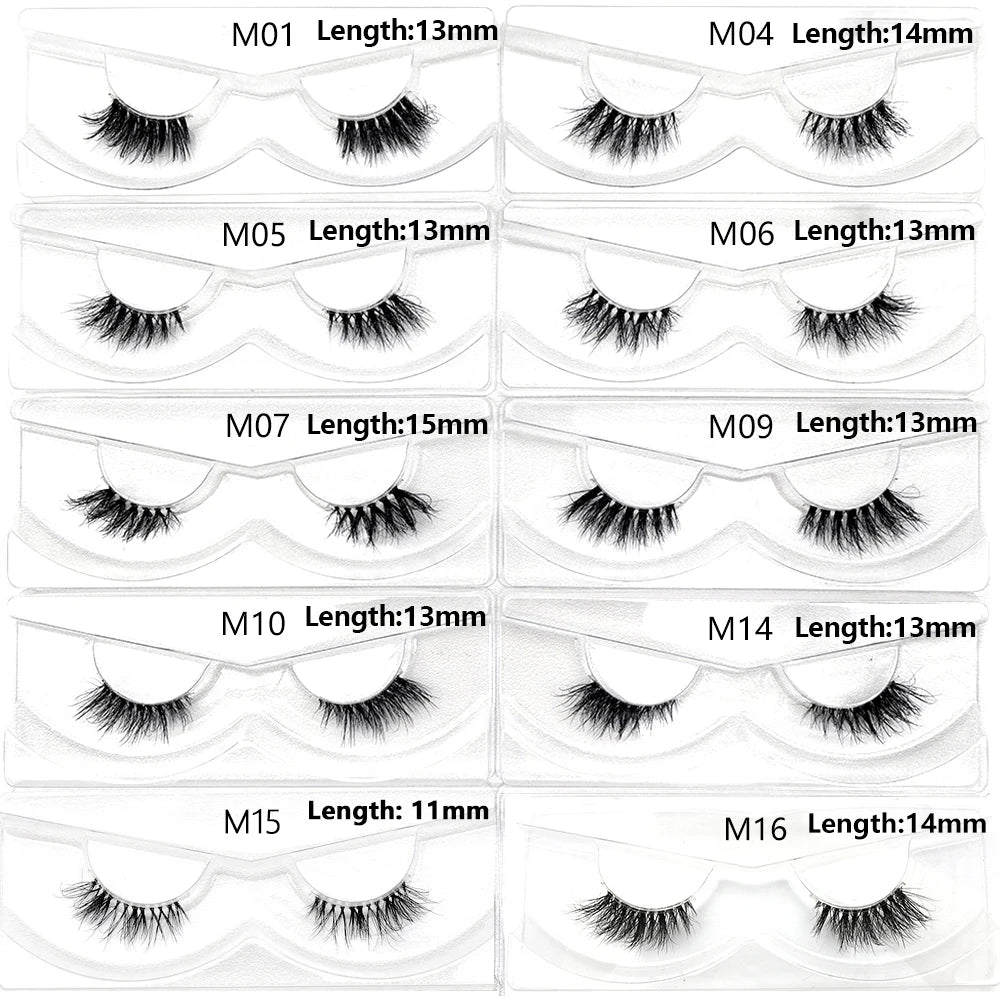 Bulk Items 10/30/60/100 Pairs Mink Half Lashes Natural Long Fluffy Wispy Half False Eyelashes Extension Lightweight Short Lashes