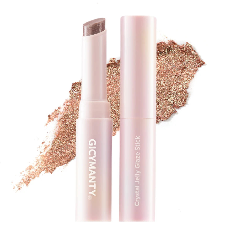 Shimmering Eyeshadow Stick With A Jelly Like Texture Fine Glitter And Highlighting Effect Waterproof And Long Lasting