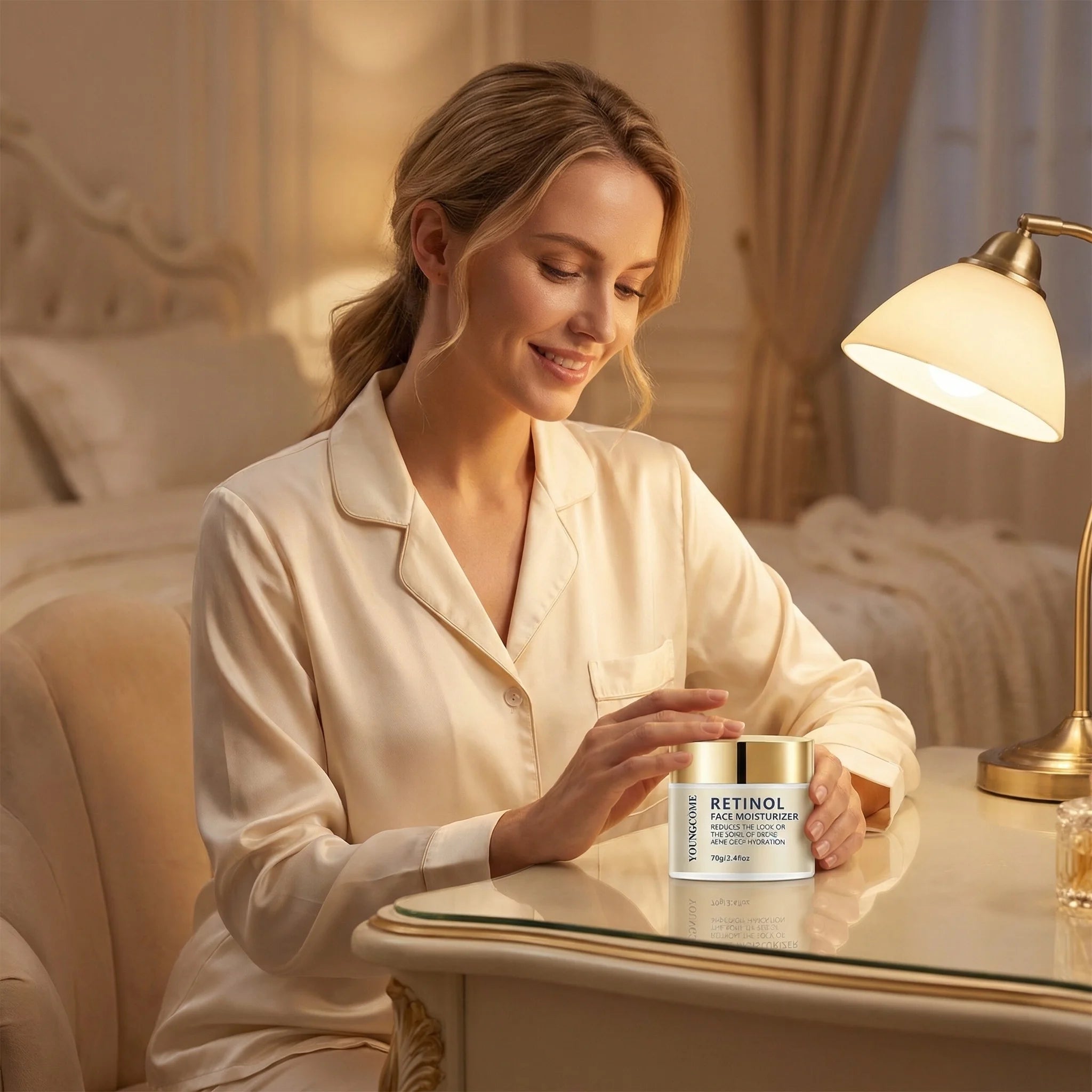 Retinol Hydration Daily Face Moisturizer with Hyaluronic Acid, Brighten skin Reduces the look of Skin Care 1.41/2.47oz