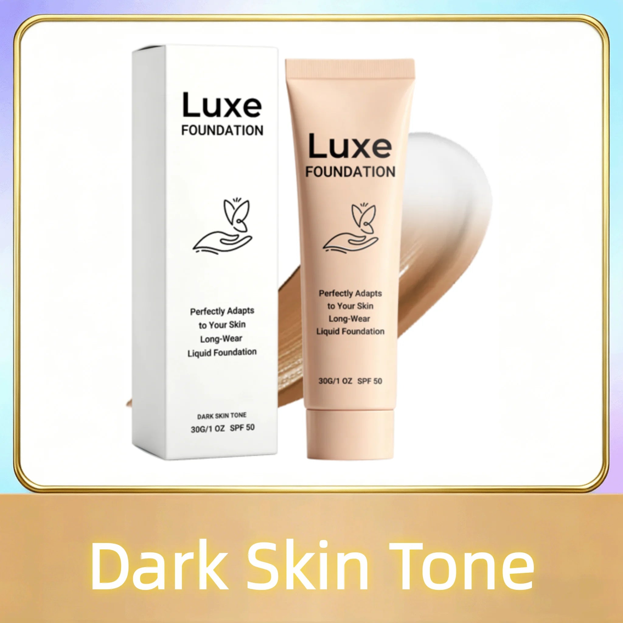 SPF 50 Color Changing Foundation Self Adjusting Adapt Skin Tone Conceal Face Fine Flaws Natural Invisible Skin Pores Makeup Base