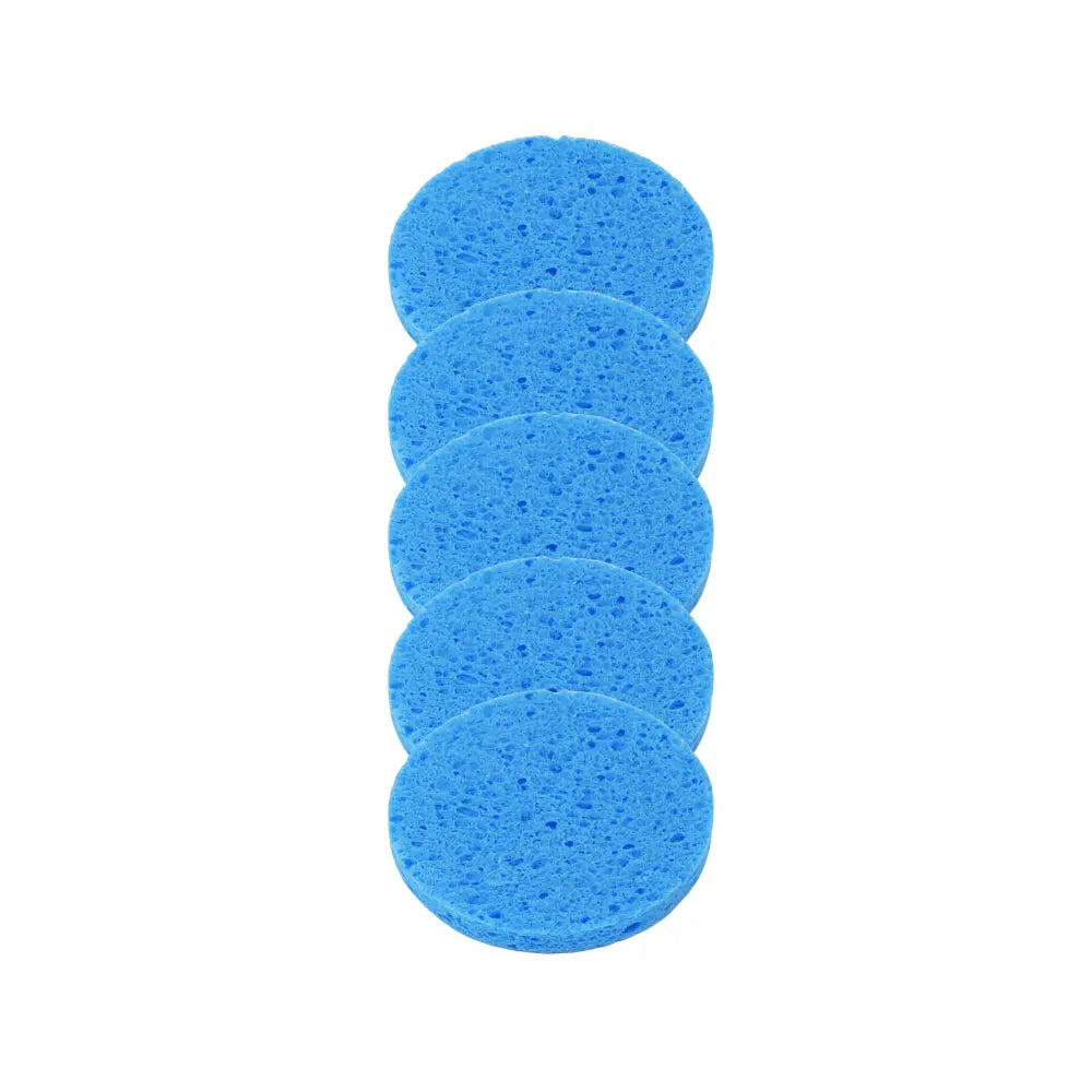 5/10pcs 6//8/10cm Face Round Makeup Remover Tool Natural Wood Pulp Sponge Cellulose Compress Cosmetic Puff Facial Washing Sponge