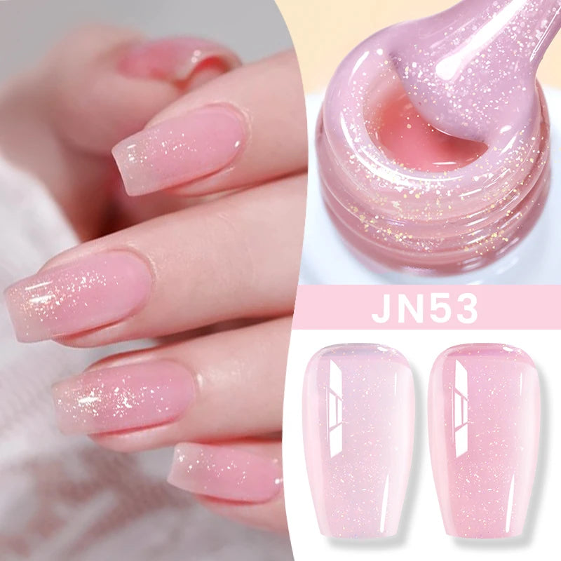 BORN PRETTY 10ml Translucent Color Gel Polish Jelly Nude Autumn Jelly Amber Semi Permanent UV Gel Nail Art Soak Off Gel Varnish