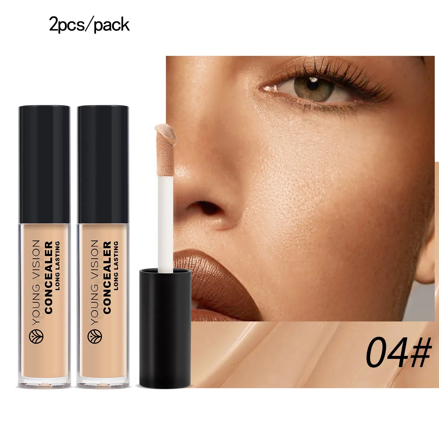 YOUNG VISION Matte Finish Soft-Focus Concealer Brightens complexion Waterproof Contouring concealer for sculpted definition