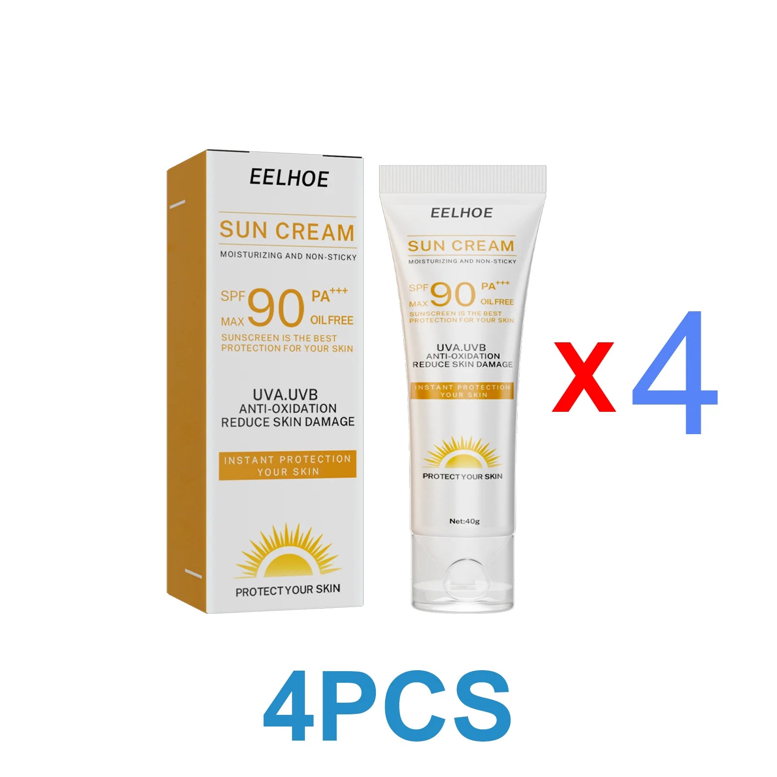 Facial Cream Sunscreen SPF 90 Brighten Sun Cream For Face Body Oil Control Moisturizer Daily Sunblock Skin UV Protective Lotion