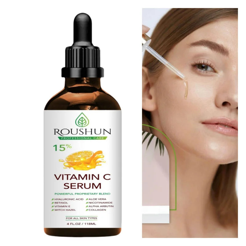 118ml Vitamin C SerumFace Care Skin Care Essence Liquid Hydrating Moisturizing  EssenceTO Body, Eye, Face,  HandEssential Oil