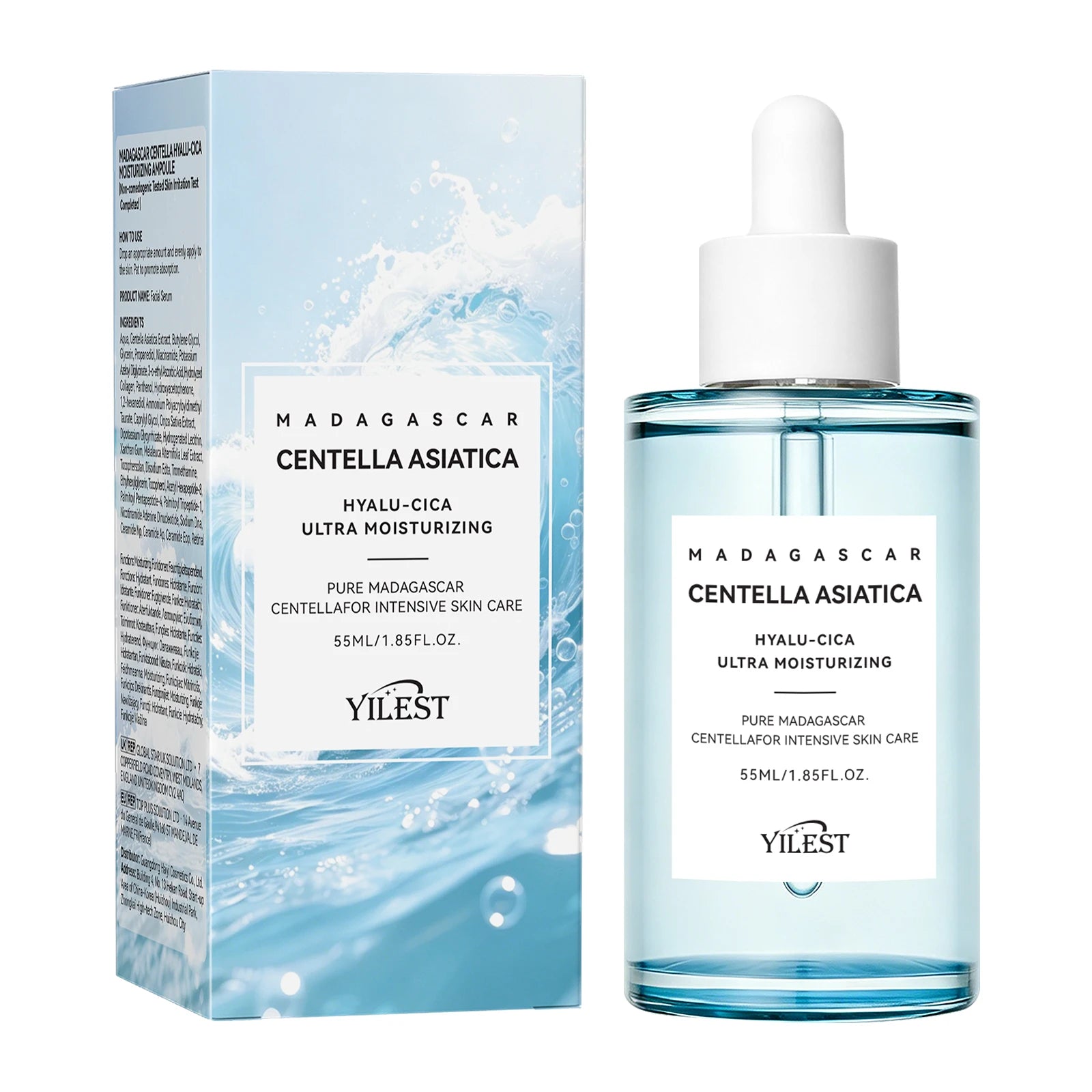 Centella Asiatica Brightening Serum: Calms Irritation, Reduces Breakouts, Balances Sebum & Diminishes Dark Marks for Clear Skin.