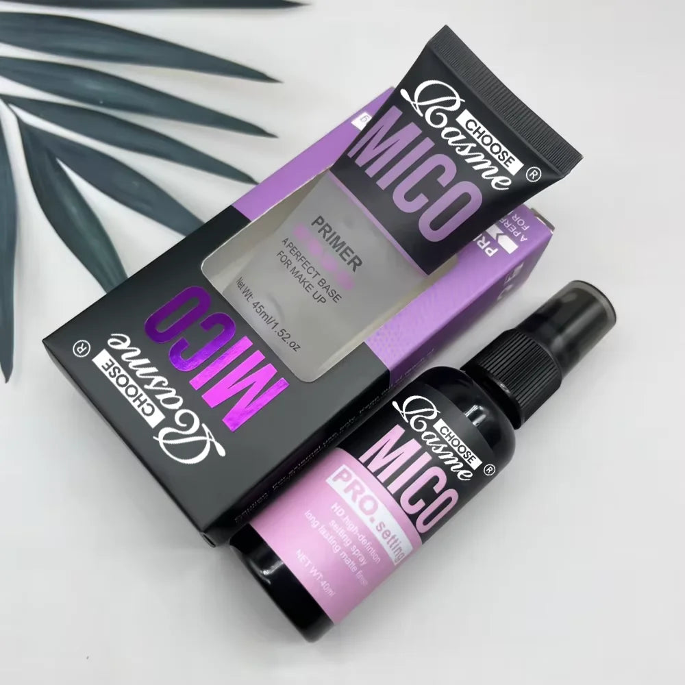 Makeup Set Of Makeup Primer + Setting Spray, Invisible Pore Color Rendering Hold Makeup, For Base Makeup And Makeup Finishing