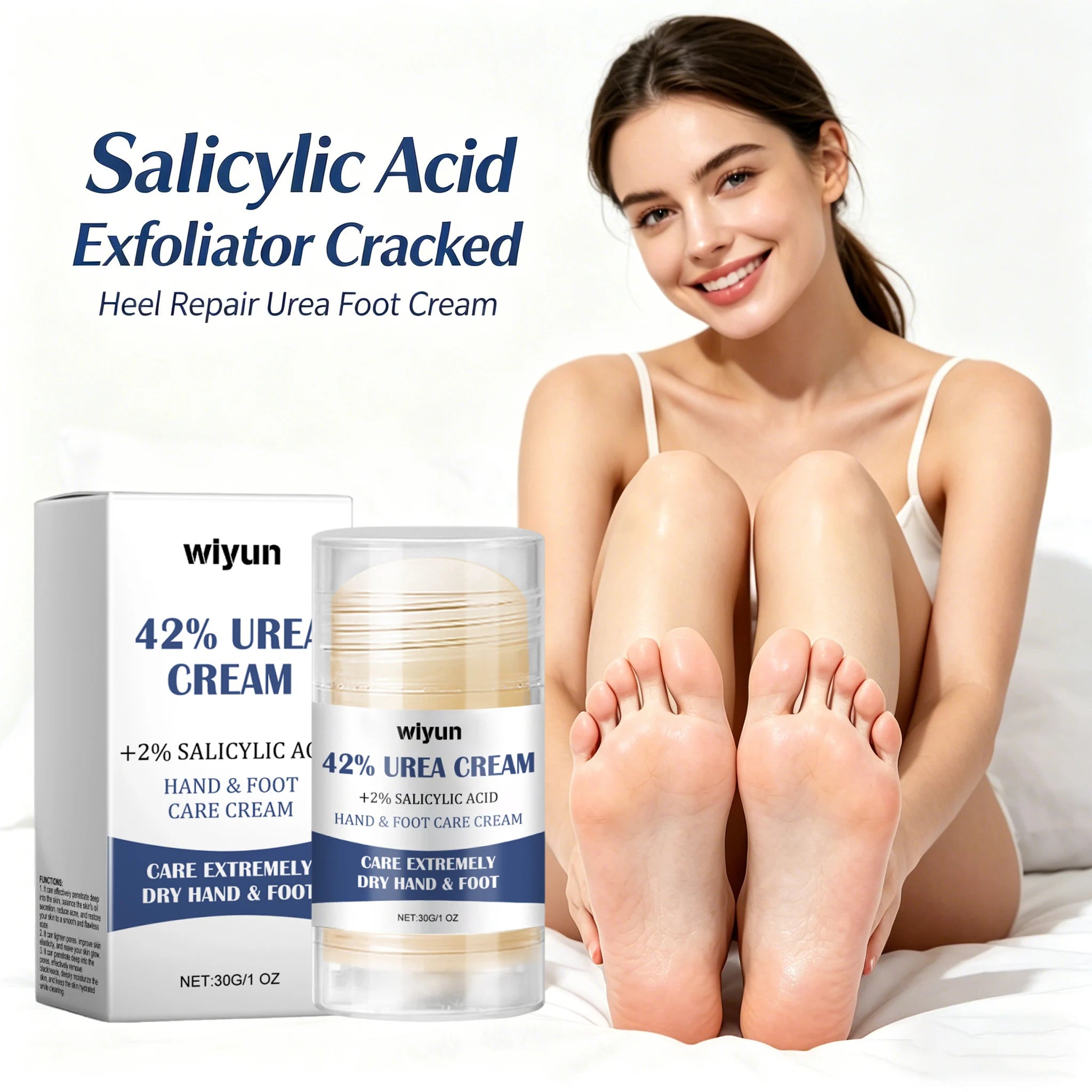 42% Urea Foot Cream + 2% Salicylic Acid Intensive Hydrating Foot And Hand Care Moisturizing Foot Cream And Hand Cream